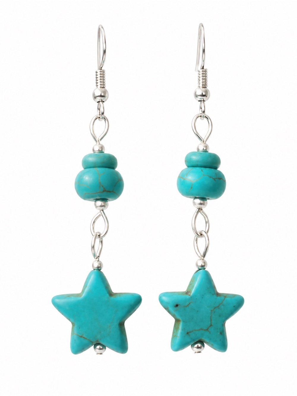 Turquoise Star Earrings
